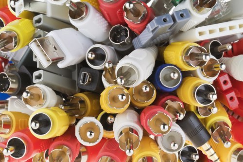 Team conducting final checks after office clearance